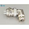 Buy cheap Male And Female GX16 2 Pin Aviation Connector Plug 90 Dehree Zinc Alloy Material Welding from wholesalers