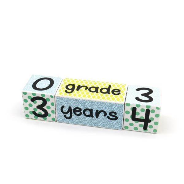 Custom Wood Blocks for Kids Colorful Baby Letter Number Models Educational