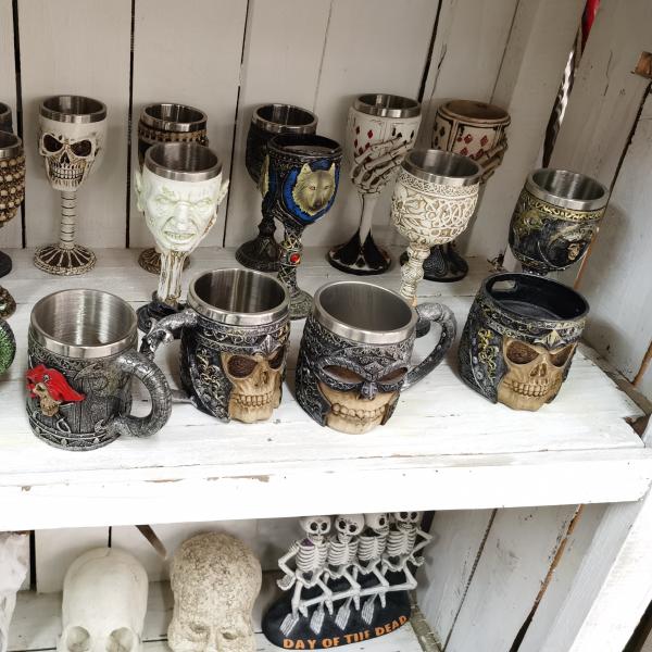Viking Stainless Steel Skull Coffee Mug Viking Skull Beer Mugs Gift for Men