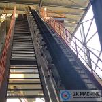 Powdery Granular 300m3/H 90° Large Angle Belt Conveyor