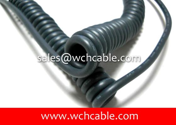 UL20234 1000V UL Approved PUR Spiral Cable High Flexibility For Instrumentation