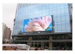 Building Wall Mounted PH16 RGB Outdoor Advertising LED Display 120° With Win2000
