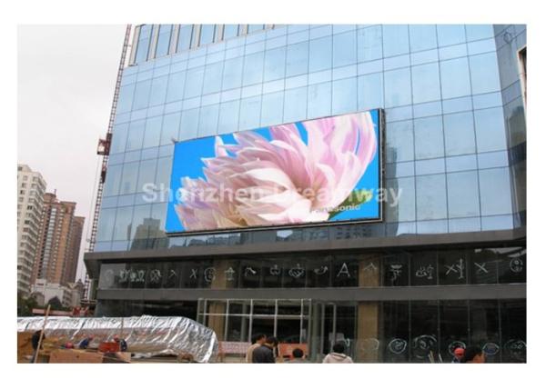 Buy cheap Building Wall Mounted PH16 RGB Outdoor Advertising LED Display 120° With Win2000 / XP / Vista System from wholesalers