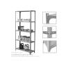 Buy cheap 5 Layer Steel Slotted Angle Storage Racks Industrial Style Shelving Unit from wholesalers