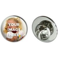 Buy cheap Round Lapel Hat Pin Tie Tack .75"| Customize With Your Own Image, Personalized product