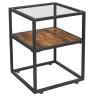 Buy cheap Small End Table for Sale,Glass Top Side Table, Particleboard Side Table Furniture, LET03BX from wholesalers