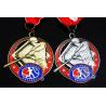 Buy cheap Baseball 3D Effect Metal Sports Award Medals Antique Gold / Silver Plating from wholesalers