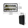 Buy cheap 5 inch 45W 6×4 LED Headlight with high/low beam and Diecast aluminum housing from wholesalers