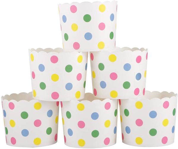 Buy cheap Greaseproof Polka Dots Cupcake Dessert Paper Muffin Cases from wholesalers