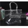 Buy cheap Travel Shopping Shoulder Bags, TPU, PVC, EVA, Soft Handle Women Transparent Beach Bags, Drawstring Bags from wholesalers