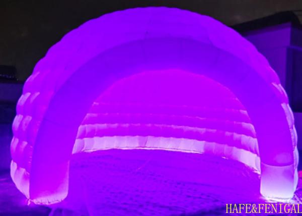 Buy cheap 5m Luminous Inflatable Igloo Tent For Outdoor Activities Exhibitions Mobile Stalls from wholesalers