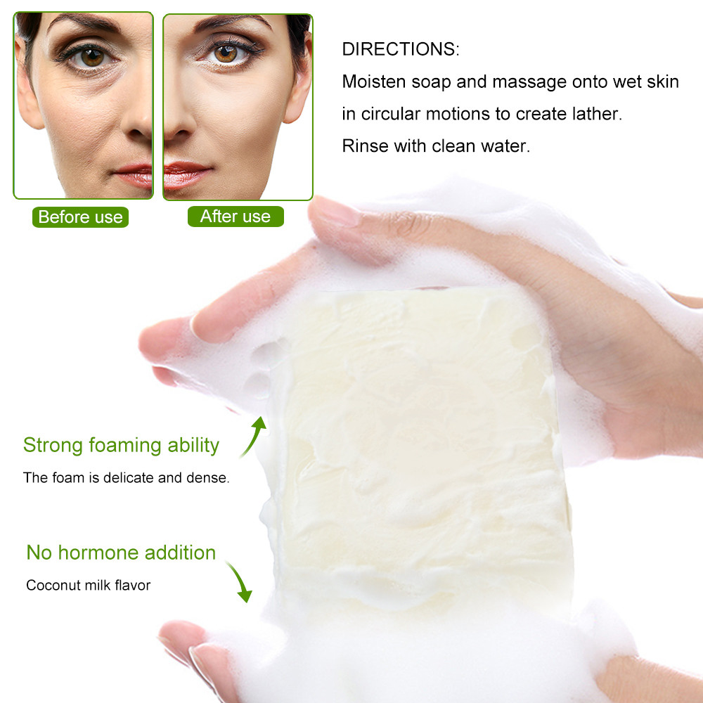 Regular Size Natural Handmade Soap Private Label Gentle Exfoliating Snail Extract