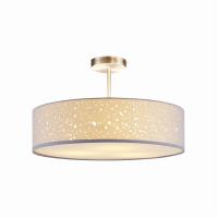 Buy cheap Dot Cut Drum Ceiling Lamp Shade AC220 Easy Fit Ceiling Light IP20 product