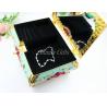 Buy cheap Shinny Gifts Small Ring Jewelry Box Glass Cover Ring Storage Box Stud Earring Box from wholesalers