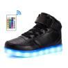 Buy cheap LED Light Up Shoes With Remote Control , Men & Women Leather High Top Led Light Sneakers from wholesalers