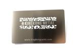 Color Printed Stainless Steel Metal ID Card With Laser Cut Logo 85x54x0.5mm