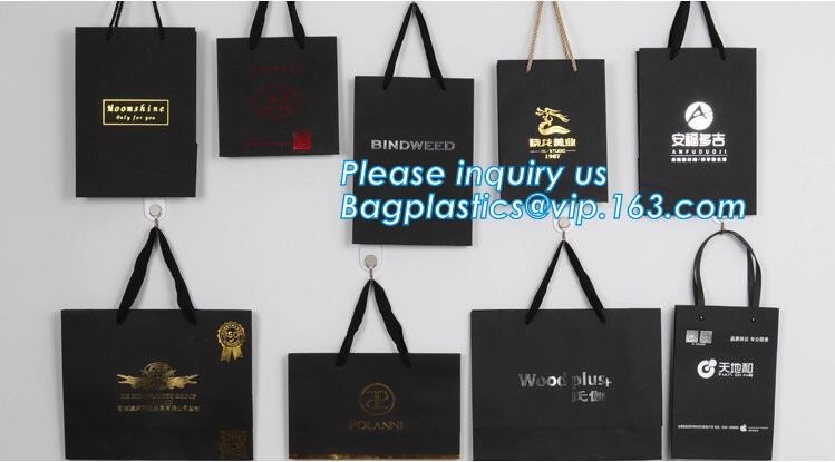 Elegant Embossed For Presents Clothing Wedding Birthday Bridal Baby Shower Paper Gift Bags Modern Fancy Cute Paper Premi