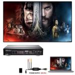 6.5 Feet 130g PAL NTSC 3RCA CVBS AV RCA To HDMI Converter