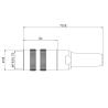 Buy cheap 8P M16 Circular Connector Assembly Aype Amphenol C091 Waterproof Power Female Cable Plug from wholesalers