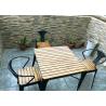 Buy cheap Simple Modern Solid Wooden Outdoor Furniture Balcony Table Chair Set For Leisure Cafe Bar from wholesalers