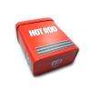 Buy cheap red food tin box with handle from wholesalers