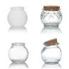 Buy cheap Small Clear Glass Dessert Glass Container Jars With Cork Lid 7oz 200ml from wholesalers