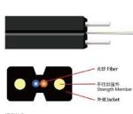 LSZH/PVC Jacket 1 2 4 Core Single Mode FRP Strength GJXFH Flex Durable FTTH