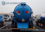 180hp 4x2 Diesel Vacuum Tank Truck 12000 Liter For Sucking Waste