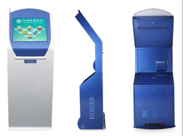 Bank/Hospital Queuing System 17 inch Touch Screen Ticket Number Dispenser Kiosk