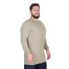 Buy cheap Men Cotton FR Buttonless Henley Shirt Long Sleeve from wholesalers