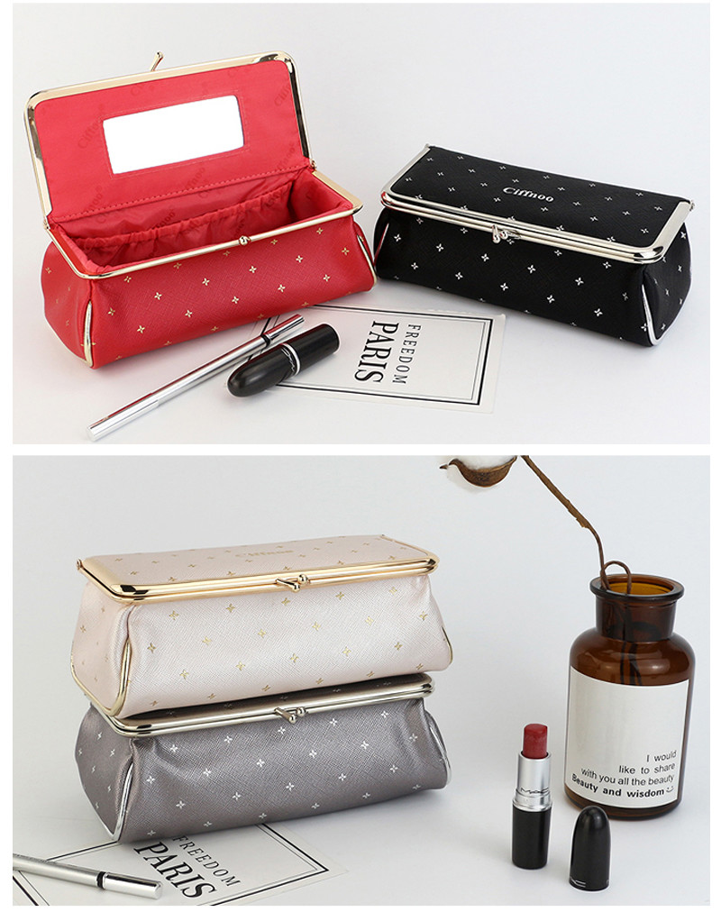 Make Up Pencil Case Travel Toiletry Wash Organiser PU Wash Bag