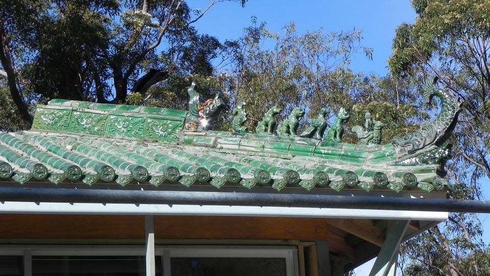 Antique Chinese Roof Ornaments Figures Decoration Temple Glazed Handmade