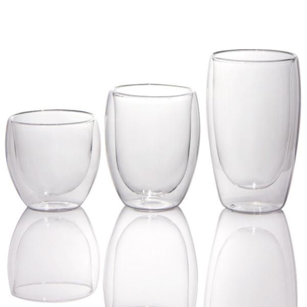 Buy cheap Personalised Insulated Double Wall Glass Espresso Cups 250ml from wholesalers