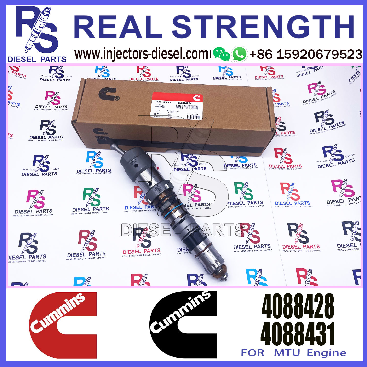 QSK23 QSK45 QSK60 Diesel Engine Common Rail Injector 4902828 4088428 4326780 4326781 4928346