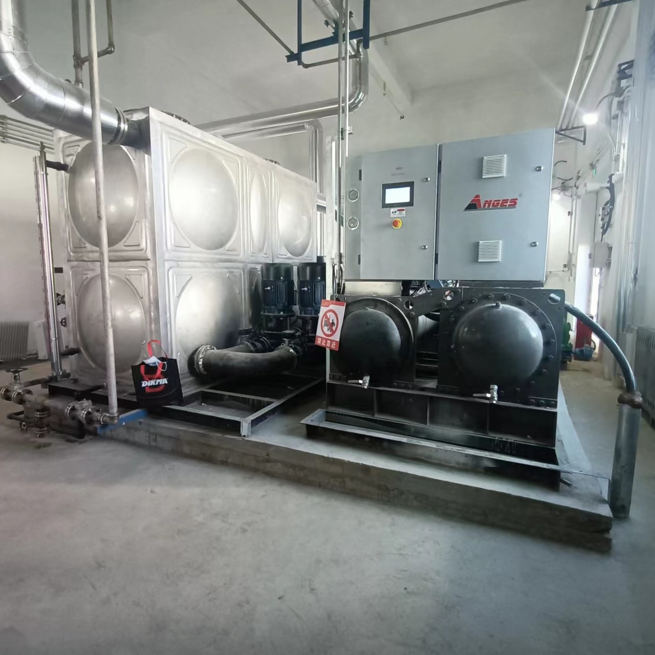 560HP Water Cooled Screw Chiller Water Cooled Liquid Chiller for Thermal Desorption Plant