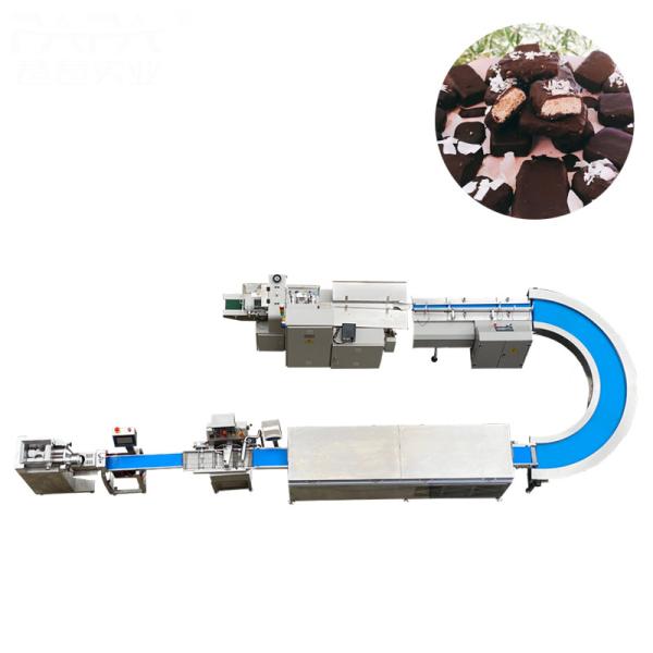 Buy cheap High speed Chocolate coated fruit bar making machine with packing machine from wholesalers