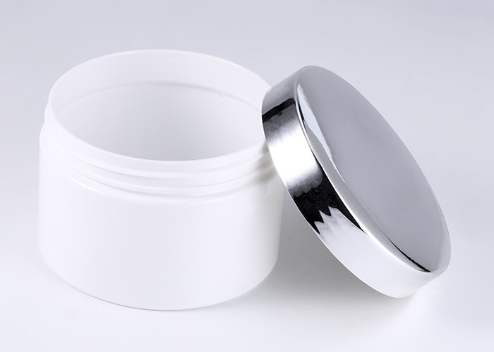 89mm 200ml White PET Face Cream Jars With Screw Cap