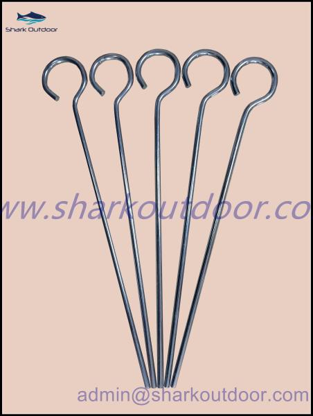 Buy cheap Round head steel wire tent pegs from wholesalers