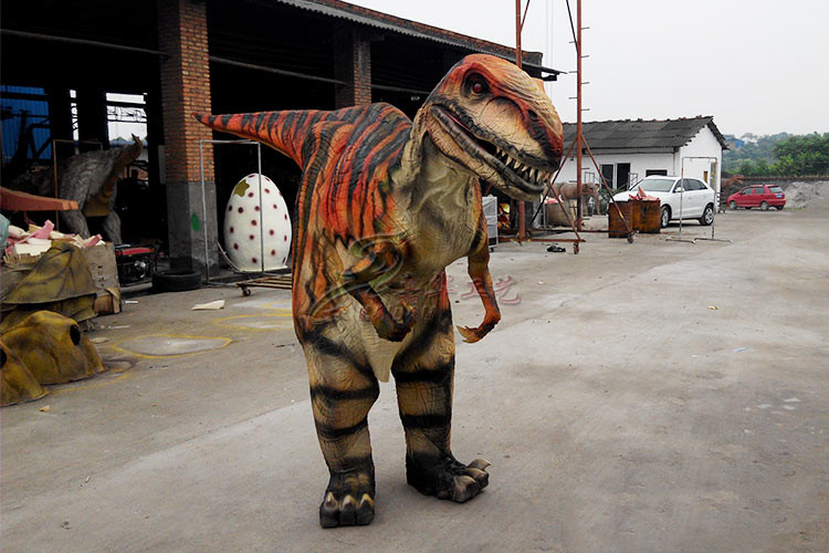 Workers Sunproof Realistic Dinosaur Costume Colorized Lifelike For Adults