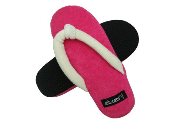 Buy cheap Soft Cotton Flip Flops Disposable Hotel Slippers For Outdoor / Beach from wholesalers
