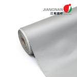 Grey Color 0.4mm Silicone Fiberglass Fireproofing Fabrics Used In Smoke