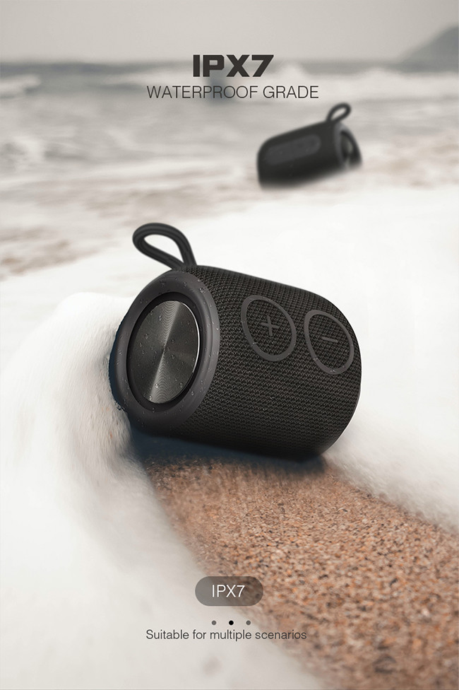 Mini Outdoor Speaker TWS Dual Pairing Function Waterproof IPX7 Phone Calling
