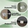 Buy cheap AJUNION Modern Design 5x3ft Metal Garden Shed Single Lockable Doors 61.2" Doors Height from wholesalers
