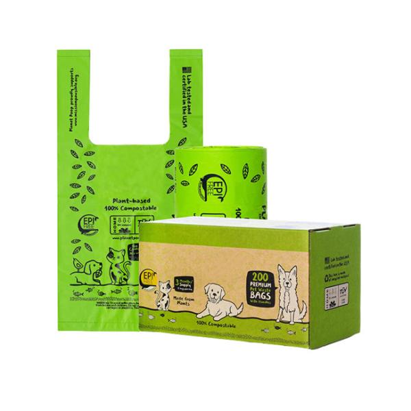 Buy cheap Biodegradable Compostable Dog Poop Bags Eco Friendly Tie Handle Poop Bags from wholesalers