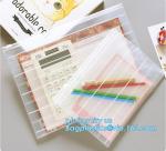 Fashion Colored Mesh Office Stationery A4 Clear Folder with Zipper, Promotional