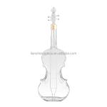 350ml 500ml 750ml 1000ml Guitar Shape Glass Bottles With Gold Lid For Whiskey