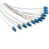 Buy cheap 12 cores LC/UPC SM 9/125 fiber optic bundle pigtail yellow LSZH out jacket from wholesalers