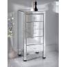 Buy cheap Beveled Glass Mirrored Bedroom Chest Furniture W40 * D34 * H102cm Size from wholesalers