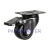 Buy cheap 50mm Casters Nylon Wheel 2 Inch Black Low Gravity Center With Total Brake from wholesalers