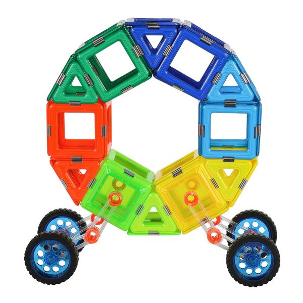Buy cheap Kids Creative Play Gift Magnetic Tiles Vehicles Circular Car Magnetic Block Set from wholesalers